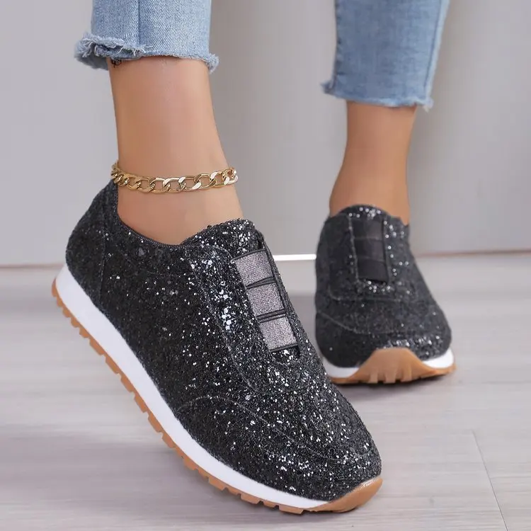 Bequeme Goldene Leichte Walking Toning Schuhe Für Damen_voghion.com