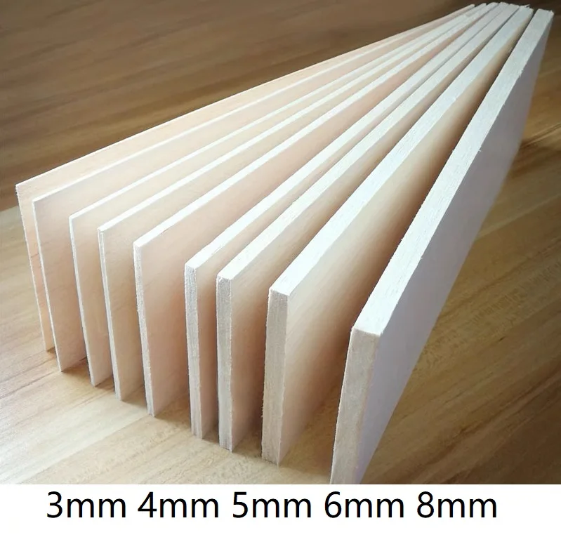 3mm 4mm 5mm 6mm 8mm cork wood panel balsa wood sheet light wood plate