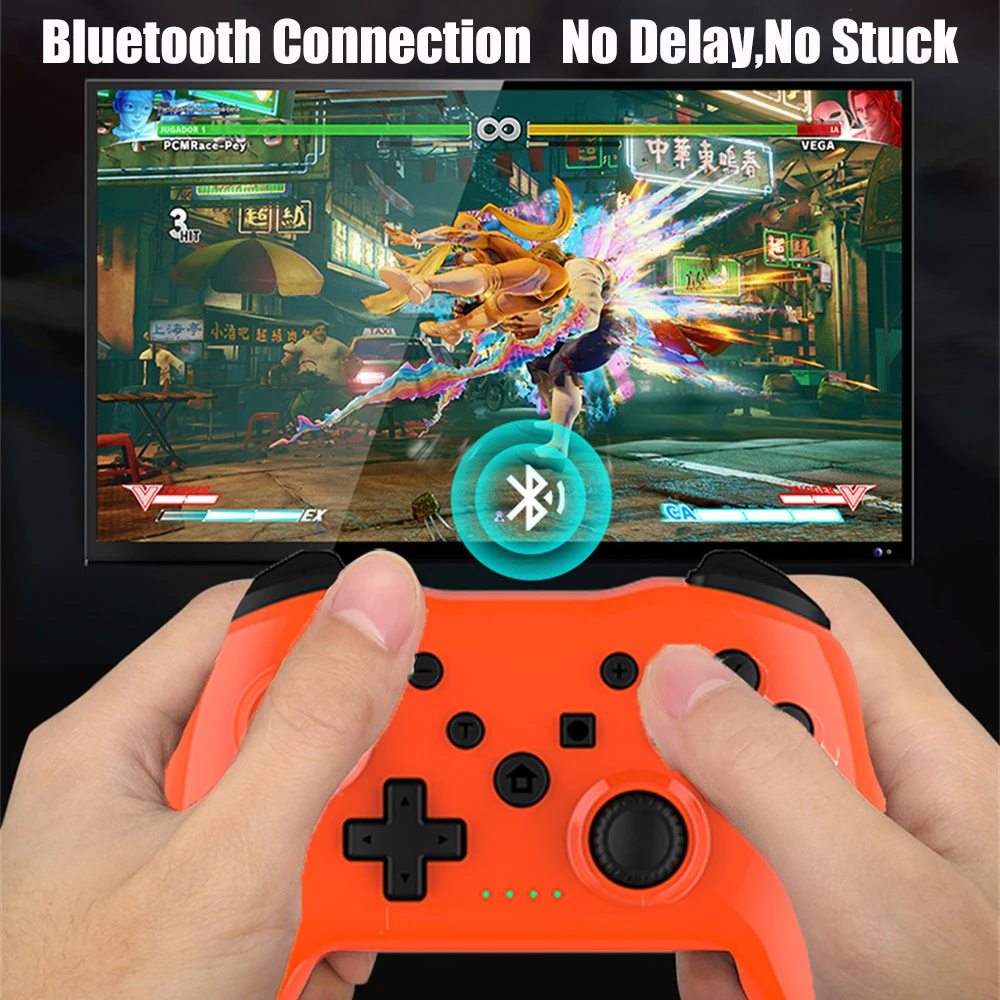 360&deg;Rocker Wireless Bluetooth Controller GAMINJA 360&deg;Rocker Wireless Bluetooth Controller No Latency BT Gamepad HD Vibration PC Joystick For Nintendo Switch