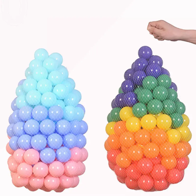 Ball Pit Balls 25-100pcs for Kids Plastic Pit 5/7cm Crush Proof Play BPA Free Non-Toxic Ocean With Reusable Net Bag
