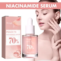 Peach 70% Niacinamide Facial Serum Fade Melanin Moisturzing Shrink Pores Smooth Brightening Skin Care Dark Spot Remover Serum