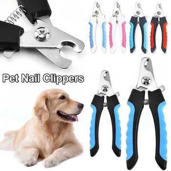 Professional Pet Dog Cat Nail Clippers with Safety Guard Stainless Steel Scissors Nail Plier for Pet Claw Care Grooming Supplies 1