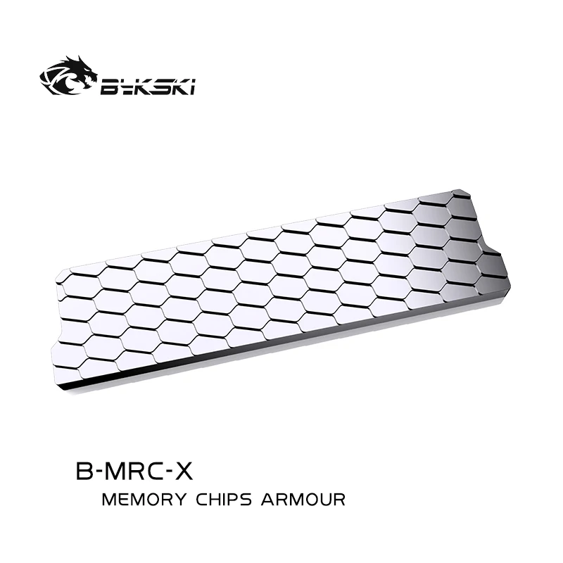 Bykski-dissipador de Calor de Memória Ram Refrigerador de Prata com Armadura Cobre Vermelho Cheio B-mrc-x Ddr5 - Imagem 2