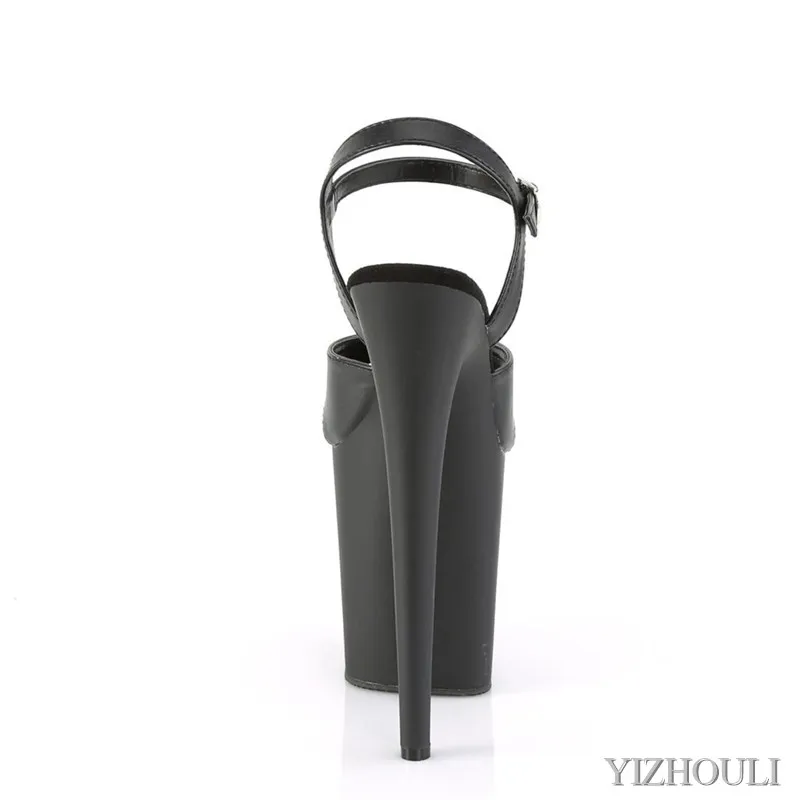 The new 8-inch stiletto heels, an open-toe, buckled 20cm heel for women, and pole  dance shoes for models