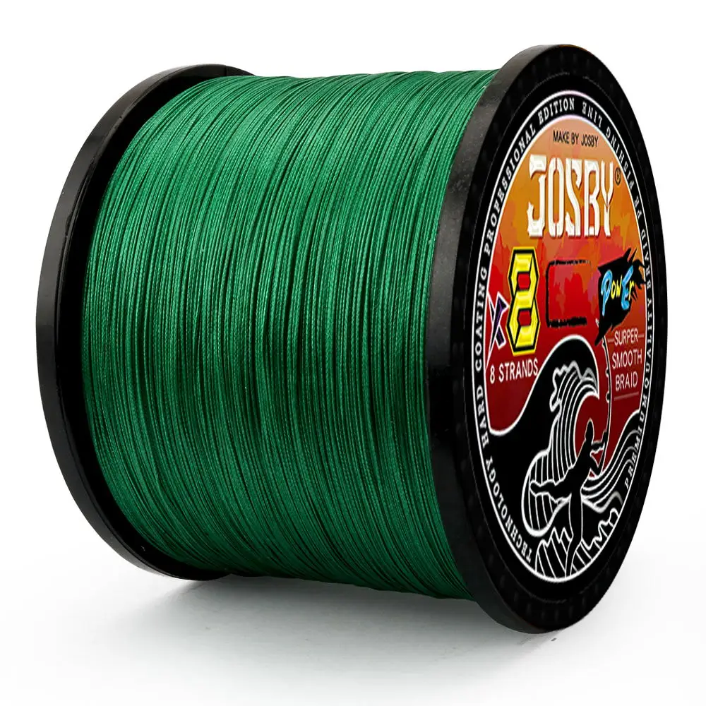 JOSBY X8 Strand 300M 100M 500M 1000M PE Braided Fishing Line 22-100LB Multifilament Floating Wire Fly Carp Sea Saltwater Pesca fishing line fishing tackle