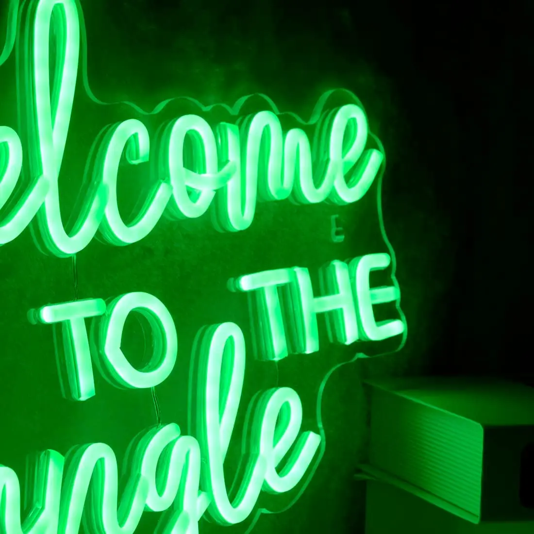 Willkommen zu den Dschungel LED Neon Licht Zeichen für Safari