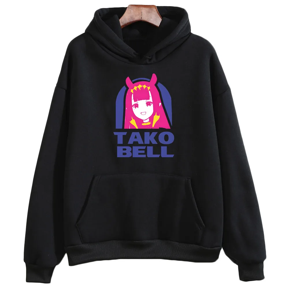 

Ninomae Inanis Tako Sweatshirt New Autumn Fleece Clothes Women Kawaii Aesthetic Hoody Oversized Pullovers Print Anime Hoodie