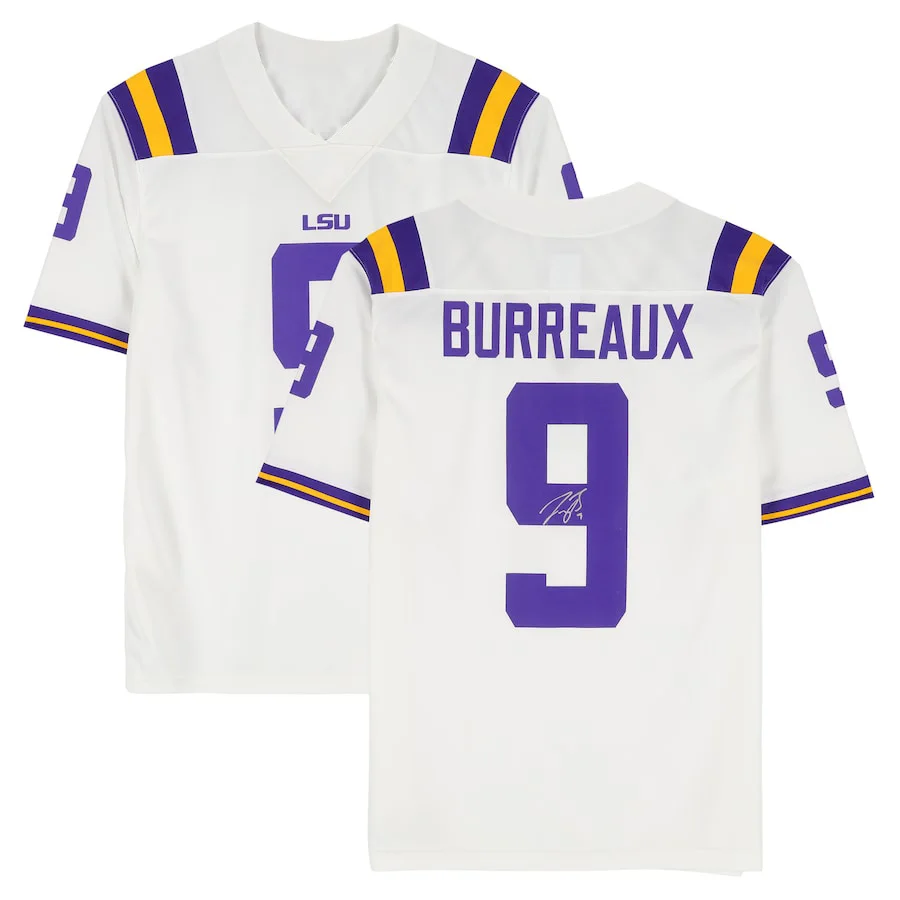 Joe Burrow LSU T Shirt Print NO9 Player T Shirt Football Shirts Rugby Sport Classic Training Uniform Burreaux Game Jersey