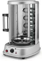 Vertical Rotisserie Oven Grill - Countertop Shawarma Machine Kebab Electric Cooker Rotating Oven, Stainless Steel Roaster w/Bake 1