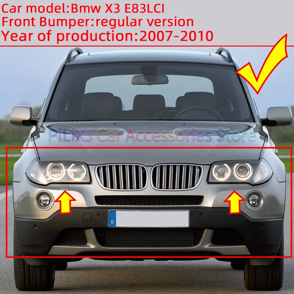 Front Bumper Headlight Washer Nozzle Cover for BMW X3 E83 LCI 2007-2010 Trim Lid Sprayer Shell Cap 51110415735 51110415734 car headlight washer nozzle cover