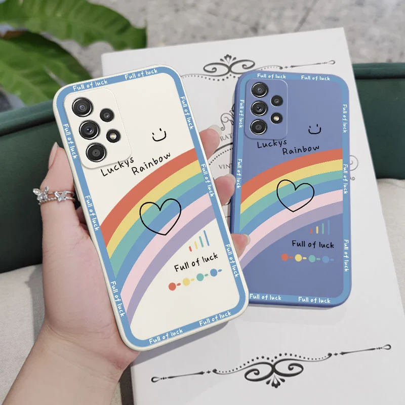 Rainbow Heart Phone Case - Vibrant Protective Design