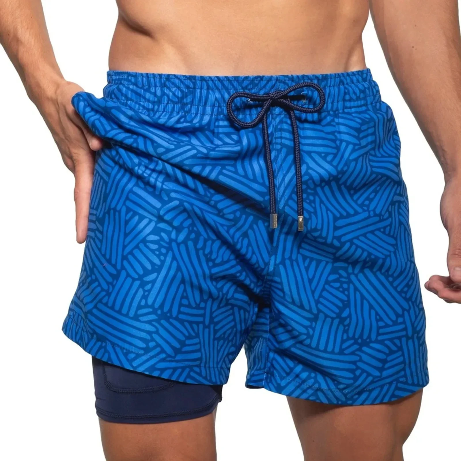Customizable New Hot Selling 2024 Beach shorts with lining 4