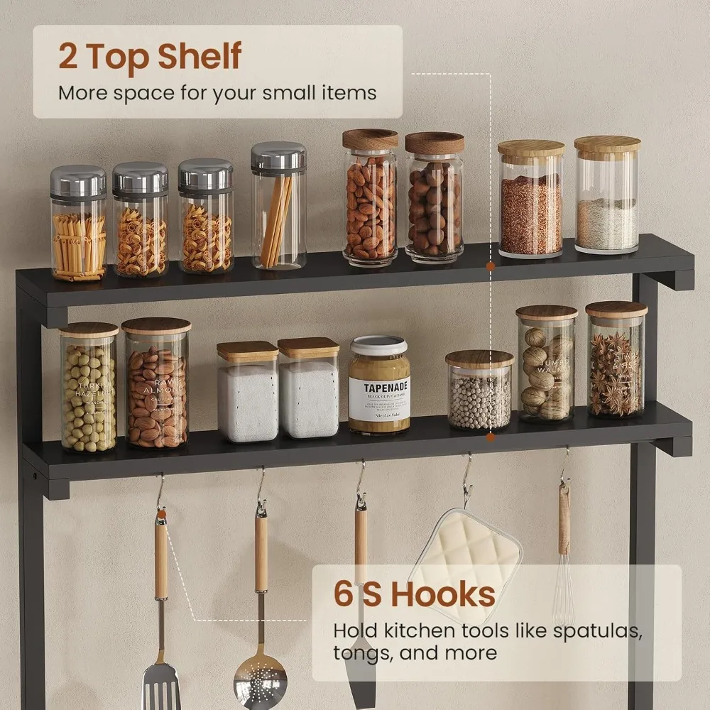 Rolling Kitchen Island with Storage 4