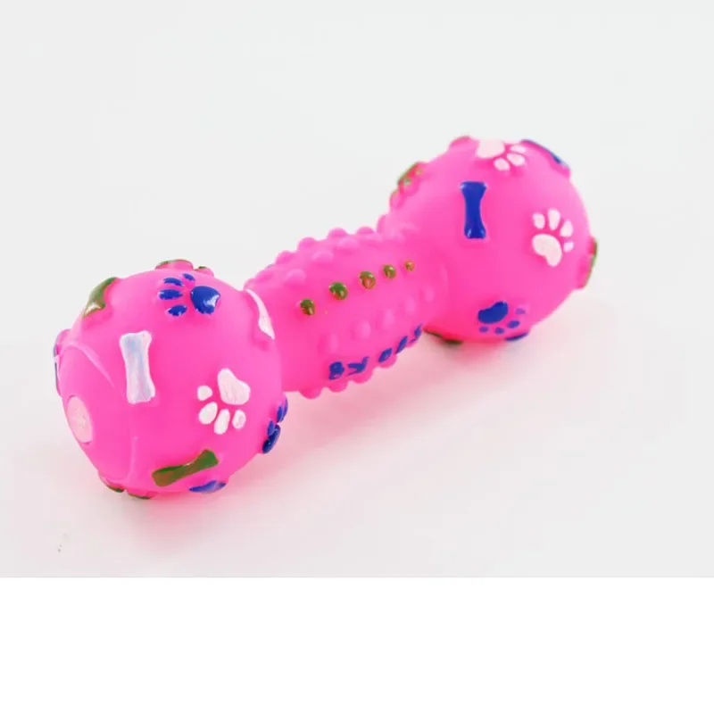 Plastic Bone Dog Toys Pet Cat Toy for Dogs Dumbbell Interactive Squeeze Squeaky Pet Chew Toy Pet Sound Dogs Toys 3