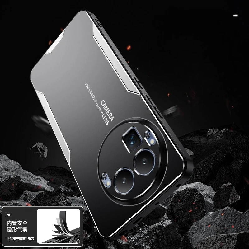 Luxury Metal Matte Camera Protection Hard Acrylic Anti-fall Case - Shockproof Bumper Cover