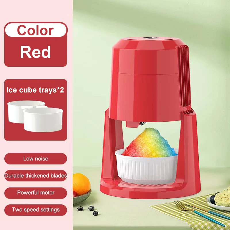 110 В/220 В Побутова машина для сльоти Автоматична дробарка для льоду Бритва Смузі Машина для приготування морозива Заморожені фрукти Десерт Охолоджені напої
