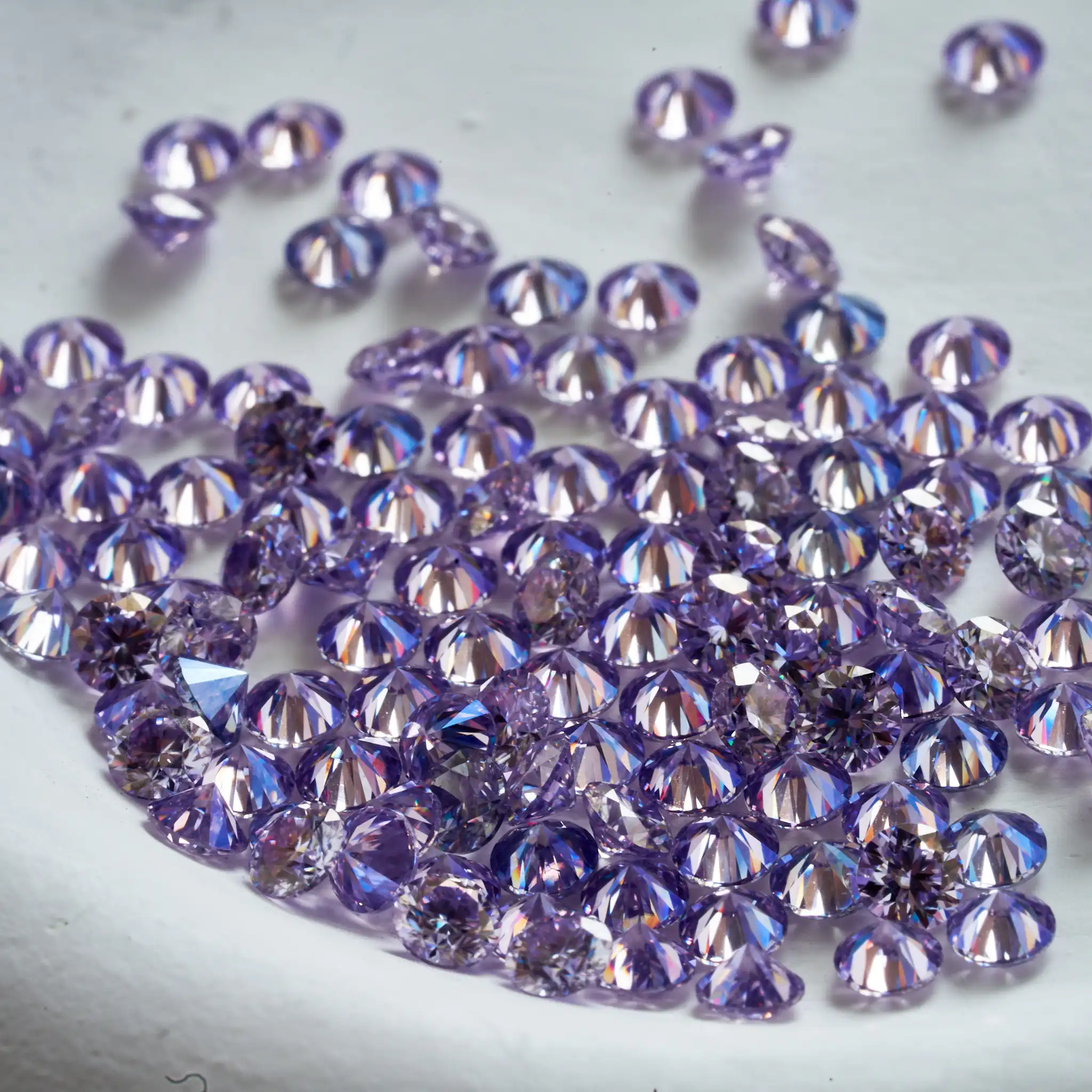 Vibrant Multi-Colored Loose Moissanite Gemstones with Authenticity Certificate