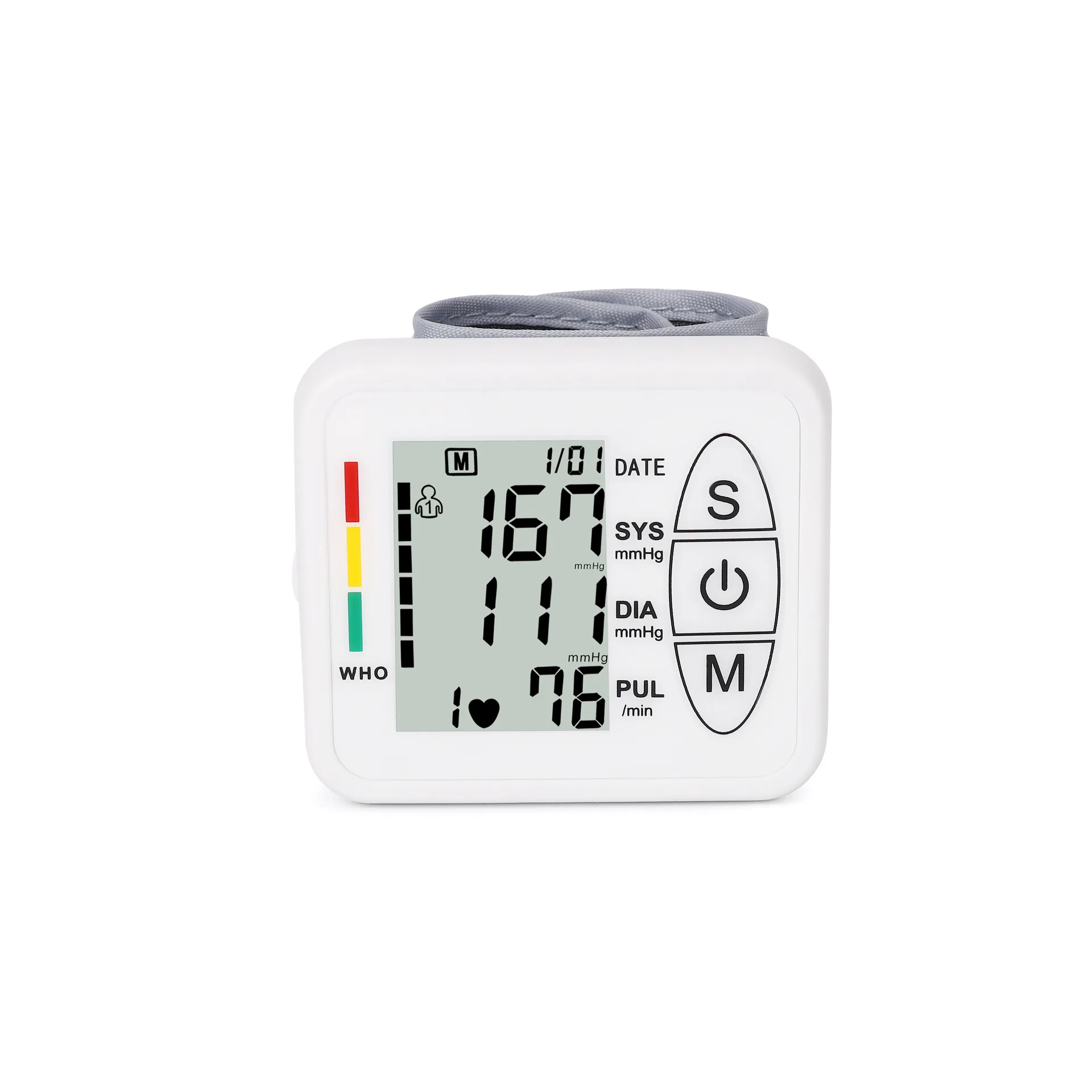 Wrist Electronic Blood Pressure Monitor, Household Fully Automatic Blood Pressure Measurement Portable Measuring Instrument