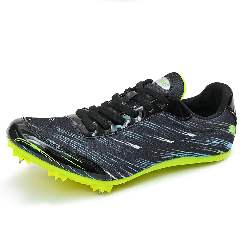 Men Women Track and Field Shoes for Outdoor Sports and Gym Lace Up Sneakers with Excellent Grip and Support