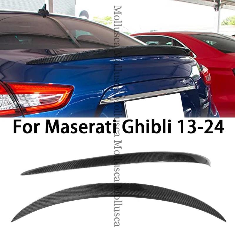 

For Maserati Ghibli OE Style Carbon fiber Rear Spoiler Trunk wing 2013-2024 FRP honeycomb Forged