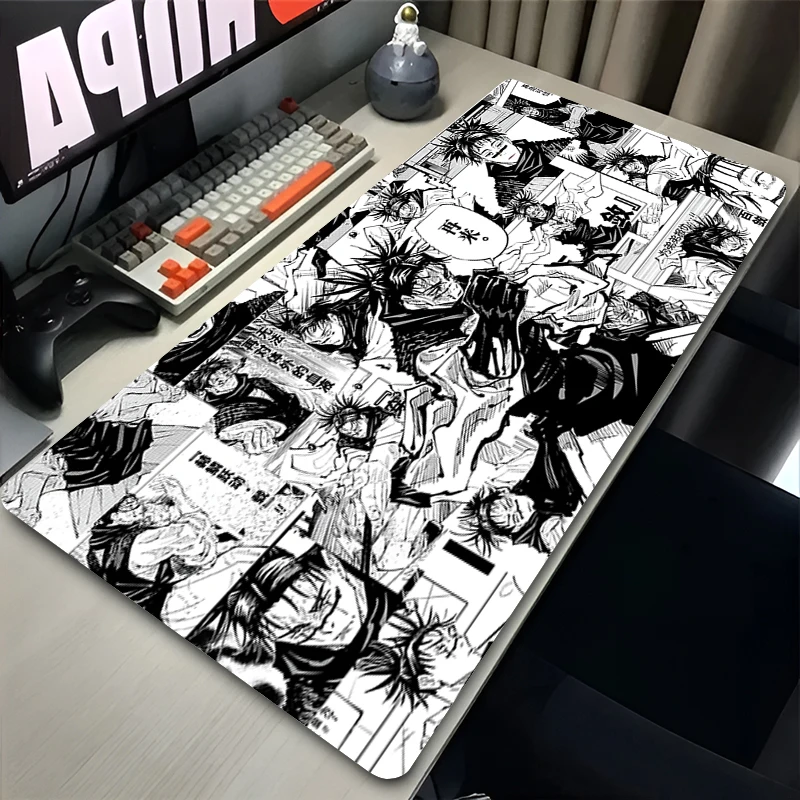Japan Cool Anime Mouse Pad Laptop J-Jujutsu K-Kaisen Choso Yuji Mousepad XXL Gaming Keyboard Rug PC Gamer Cabinet Table Desk Mat 5