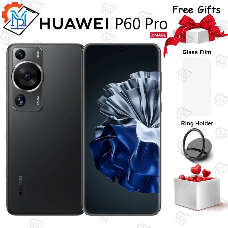 Huawei-スマートフォンp60pro,4g, 6.67インチ,強化ガラス
