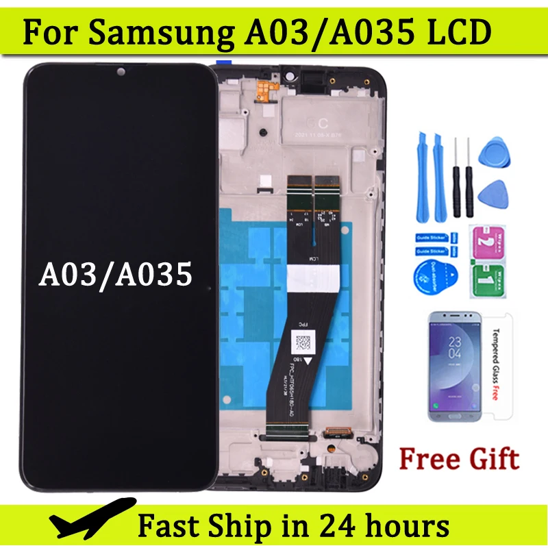 

ЖК-дисплей 6,5 дюйма для Samsung A03 A035, ЖК-дисплей с сенсорным экраном, дигитайзер, дисплей SM-A035F/DS A035M A035F