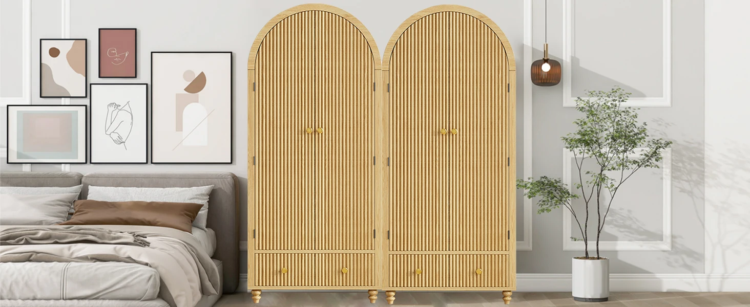 Modern Fluted Cabinet