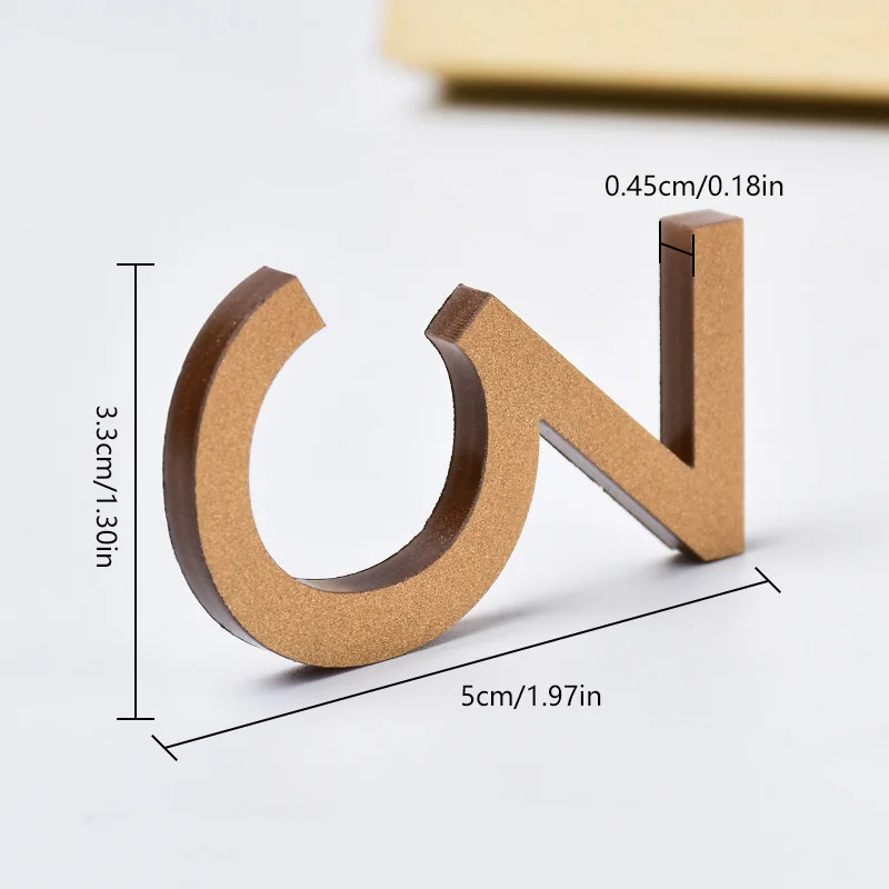 Door Plaque 3D Numeral Self Adhesive Modern Door Number For Exterior House Apartment Mailbox Address Digits Sticker Sign