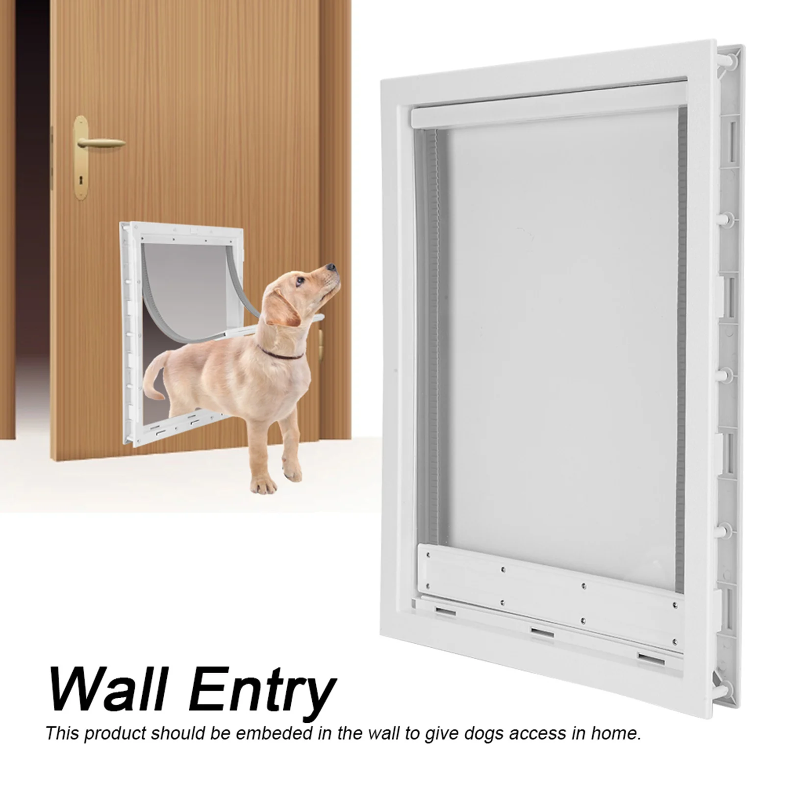 Automatically Close Pet Door Large Pet Door for Dogs Installation Simple Dog Fence Special Entry and Exit