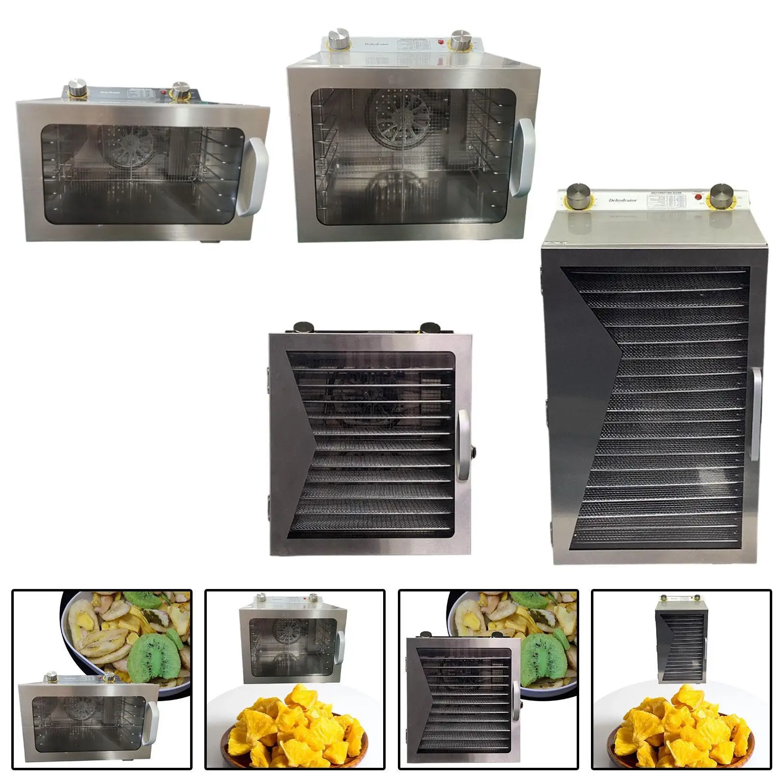 Food Dehydrator Vegetables Dryer Adjustable Compact Fruit Dryer Machine Dryer Machine for Snack for Kitchen Flowers Meat Beef 2