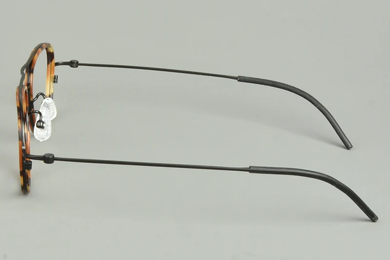 Reines Titan Doppel-strahl Gläser Rahmen Handgemachte Herren Pilot Brillen Rahmen Ultraleicht Frauen Brillen Qualität Männer Brillen – Detail 16