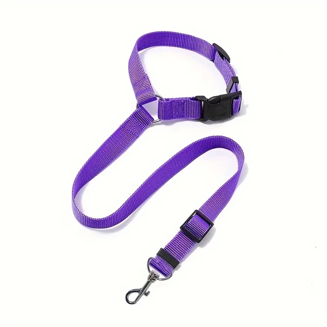 Pet car safety rope, adjustable dog harness, pet car safety belt adjustable dog towing rope 5
