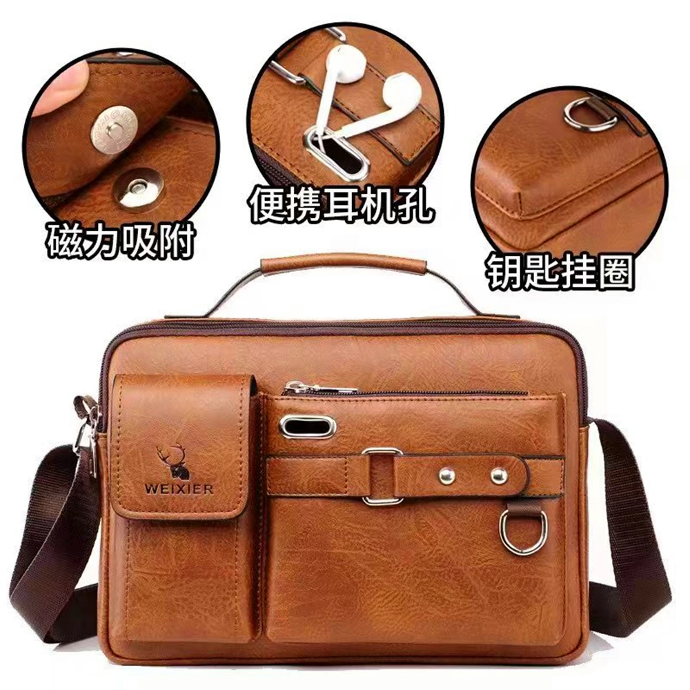 Soft Leather Men's Messenger Bags Luxury Brand Designer Satchels Mens  Business Fashion Shoulder Bag Men PU Leather Crossbody Bag - AliExpress