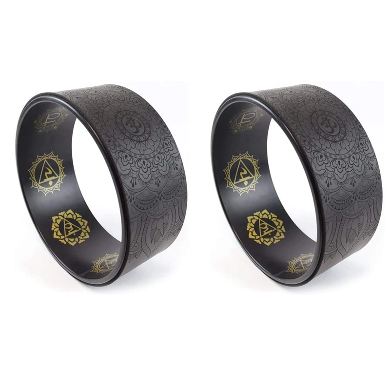 

2 шт., массажное колесо для йоги, пилатеса, йоги