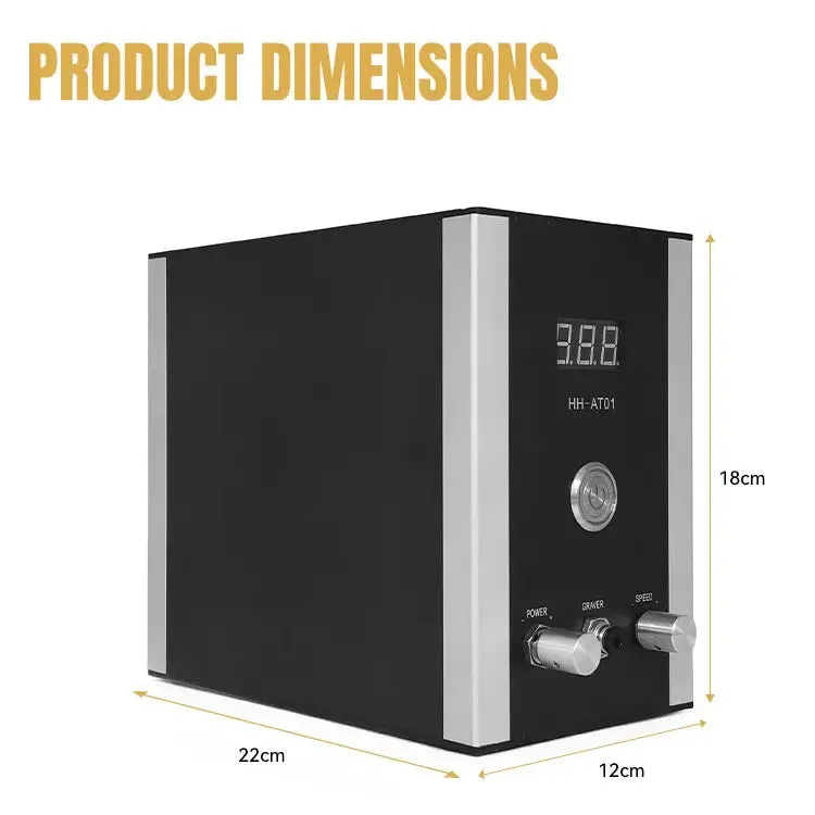 Luftfreie Pneumatische Graviermaschine 100W HH-AT01 Schmuck-Metall-Gravierwerkzeug für Juweliere Gold-Silber-Gravur und -Schnitzerei – Detail 2