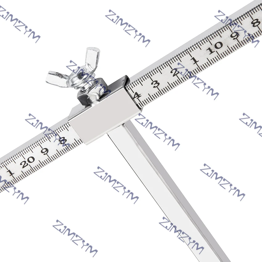 Metal Ruler Auto Body Measuring Tools Car Sheet Metal Repair Tools Accident Body Beam Repair Correction Inspection Stainless Steel 2D Measuring Ruler