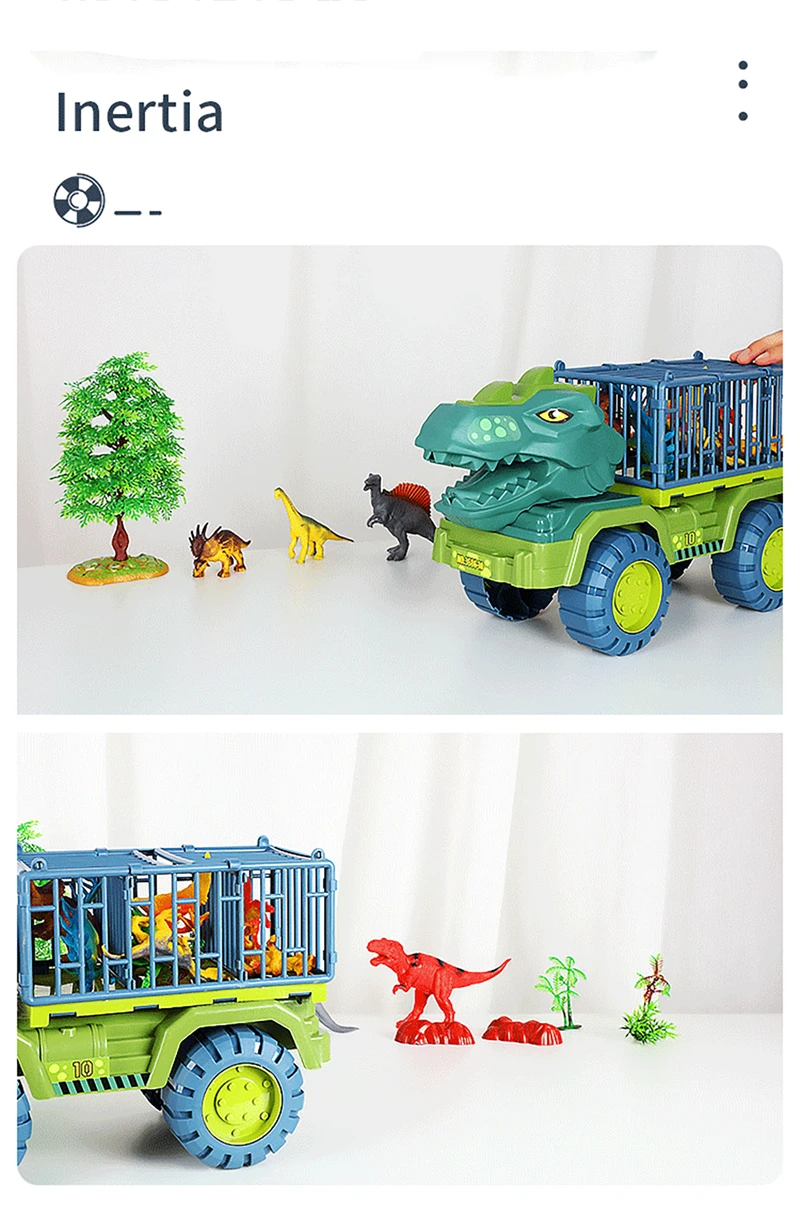 diecast model cars Children Dinosaur Transport Car Toy Oversized Inertial Cars Carrier Truck Toy Pull Back Vehicle with Dinosaur Gift for Kids Boy maisto diecast