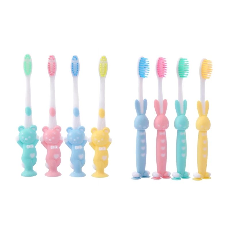 

4pcs Tooth Brushes Baby Kids Toothbrush Children Soft Fine Bristles Teeth Brush