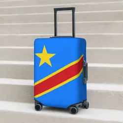 Sky Flag Of Congo Suitcase Cover Kinshasa Zaire Useful Cruise Trip Protection Luggage Supplies Vacation