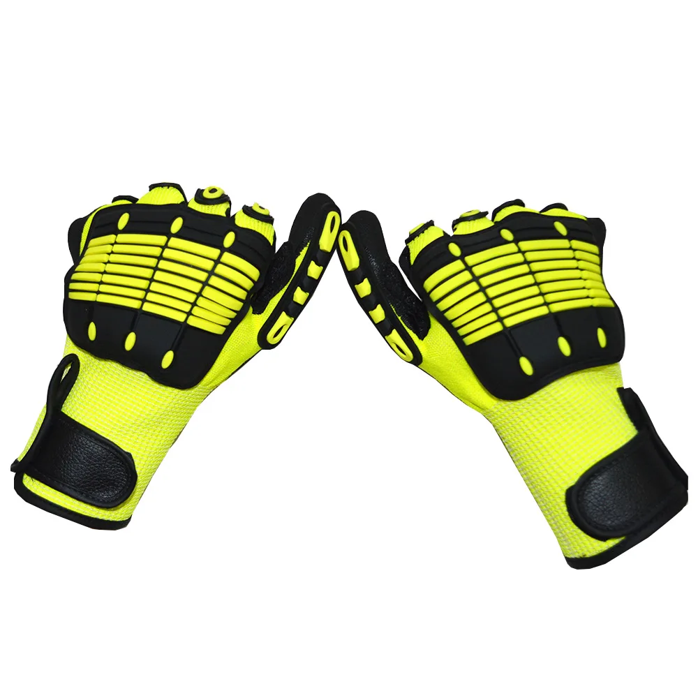 

Resistant Reducing Anti-Impact Mechanics Heavy Duty Safety Rescue Gloves