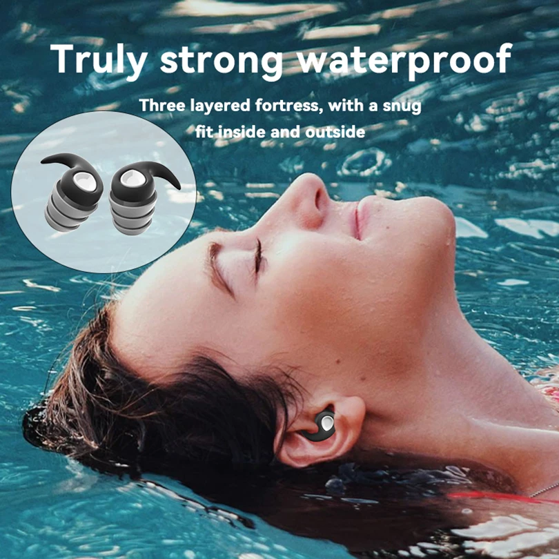 1 Pair Ear Plugs For Sleeping Oordopjes Three Layers Earplugs Noise Reduction Swimming Tapones Para Dormir Sleeping Ear Plugs