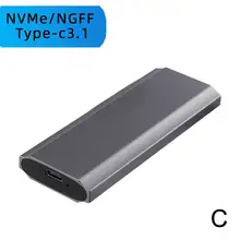 M2 NVMe SSD Case 10Gbps HDD Box M.2 NVME SSD To USB 3.1 Enclosure USB To Type-C Cable For M.2 SSD 2230 2260 2280 
