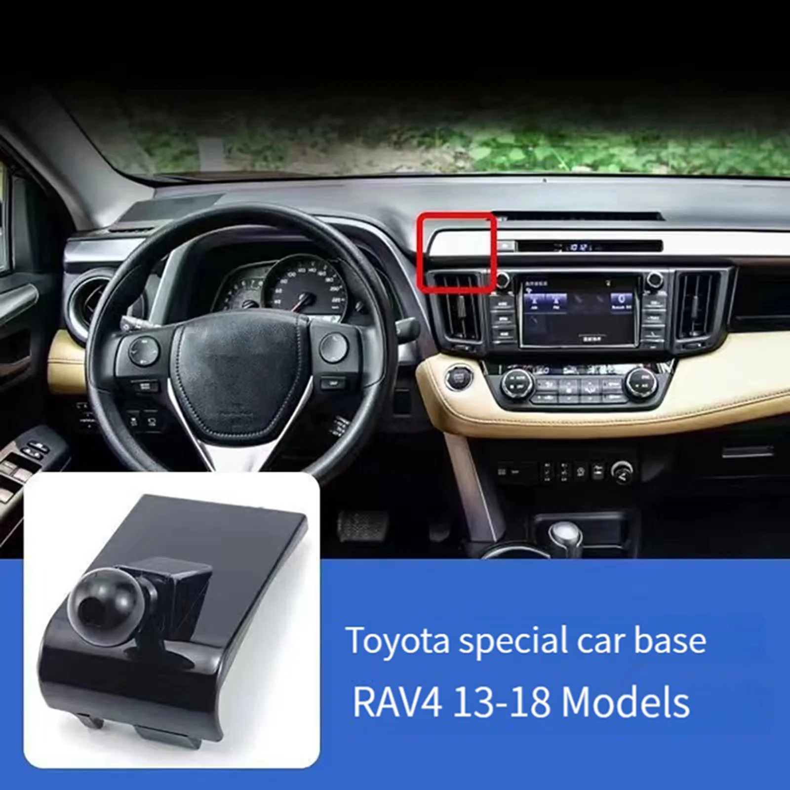 Special Car Holder For Toyot Coroll Ralink RAV-4 Mount Phone Stand Base Fixed Bracket Smartphone Support Left Hand Drive