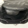 Authentic Crocodile Skin Drawstring Closure Male Black Casual Backpack Genuine Alligator Leather Men's Large Travel Bag Pack 6