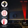 180 Degrees Projection Digital Alarm Clock Snooze Table Clock Time Temperature Display LED Mirror Projection Alarm Clock 5