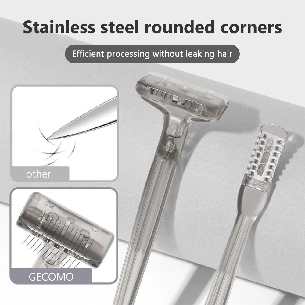 Double Head Nose And Mouth Hair Comb Design Trimmer, Safe And Scratch-poof 360 Degree Rotating Hair Razor Beauty Tool 3