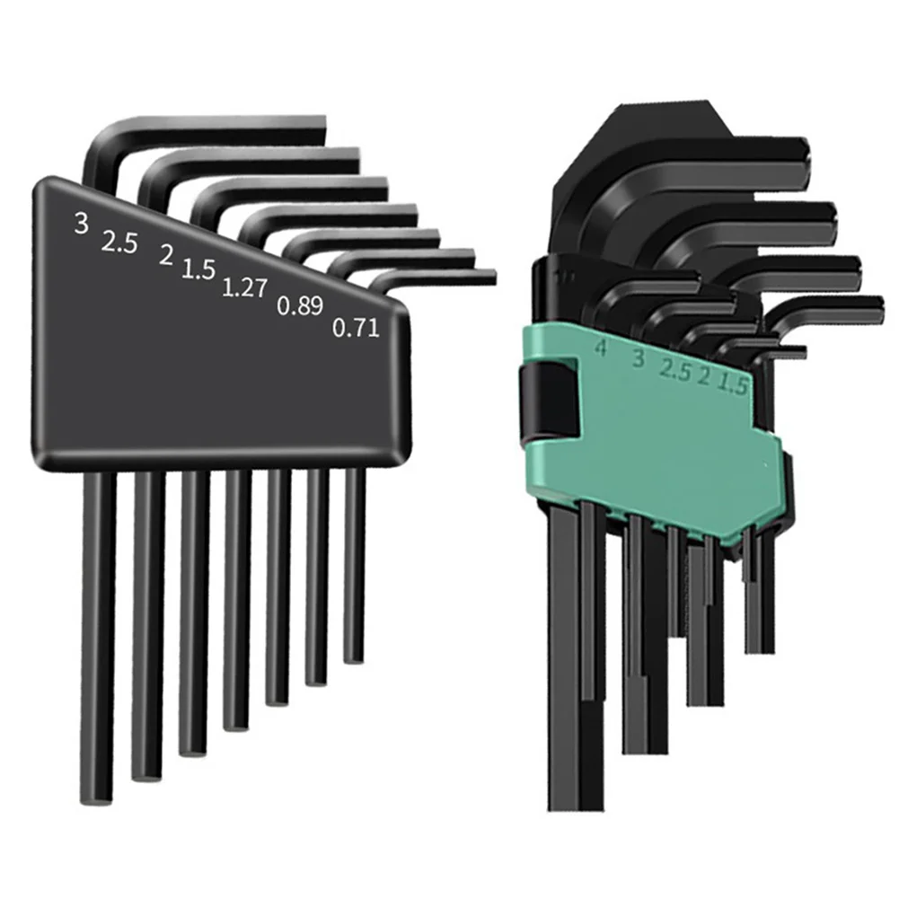 

7/9pc Hexagonal Wrench Set Flat Head Inner Hexagonal Wrench L Type Metal Wrench Screwdriver For Car Bicycle Toy Hand Repair Tool