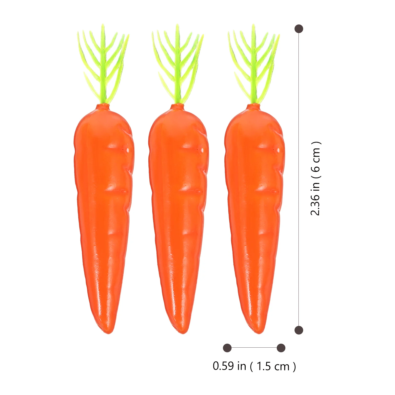 당근 미니 당근 가짜 장식 모델 공예, 사무용품 장난감, 시뮬레이션 폼, 실물 같은 25 개