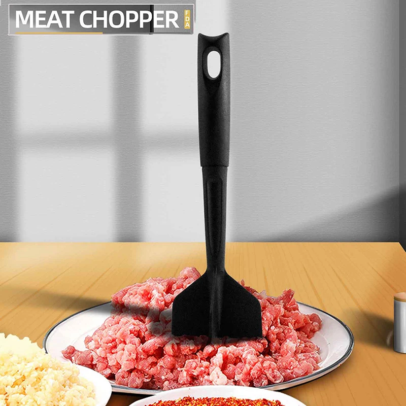 Manual Meat Mincer Multifunctional Heat Resistant Meat Masher Nylon Hamburger Chopper Ground